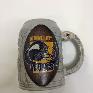 Minnesota Vikings Miller Lite NFL Beer Stein Mug 1999